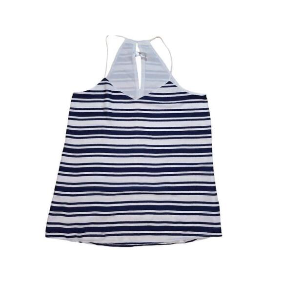 Women's Express Barcelona Cami Blue and White Striped Tank Top - Size S - Picture 1 of 6